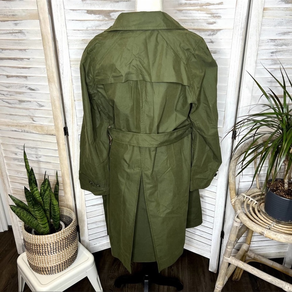 J. Crew Stylish Military Chic Belted Trench Coat/Jacket - Picture 2 of 9